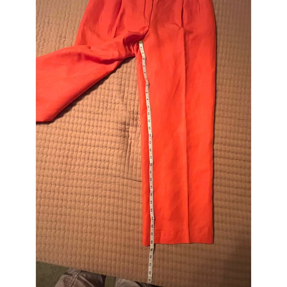 Jean Charles de Castelbajac Vintage Linen Pleated High Waist wideleg pant Sz 12 - Picture 9 of 10